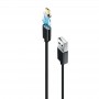 Купить ᐈ Кривой Рог ᐈ Низкая цена ᐈ Кабель Grand-X USB - micro USB (M/M), магнитный, 1 м, Black (MG-01M)