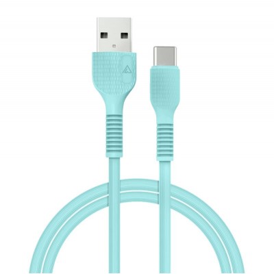 Купить ᐈ Кривой Рог ᐈ Низкая цена ᐈ Кабель ACCLAB AL-CBCOLOR-T1MT USB - USB Type-C (M/M), 1.2 м, Mint (1283126518256)