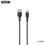 Купить ᐈ Кривой Рог ᐈ Низкая цена ᐈ Кабель Remax RC-068a Zeron USB - USB Type-C (M/M), 5 A, 1 м, Blue (6954851224310)