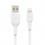 Купить ᐈ Кривой Рог ᐈ Низкая цена ᐈ Кабель Belkin PVC USB - Lightning (M/M), 0.15 м, White (CAA001BT0MWH)