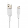 Купить ᐈ Кривой Рог ᐈ Низкая цена ᐈ Кабель Belkin PVC USB - Lightning (M/M), 0.15 м, White (CAA001BT0MWH)