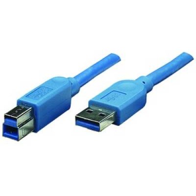 Купить ᐈ Кривой Рог ᐈ Низкая цена ᐈ Кабель Atcom USB - USB Type-B V 3.0 (M/M), 1.8 м, blue (12823)