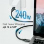 Купить ᐈ Кривой Рог ᐈ Низкая цена ᐈ Кабель Edimax UC4 USB Type-C - USB Type-C (M/M), Thunderbolt 3, 0.5 м, Black (UC4-005TB)