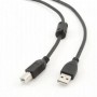 Купить ᐈ Кривой Рог ᐈ Низкая цена ᐈ Кабель Cablexpert USB - USB Type-B V 2.0 (M/M), 4.5 м, Premium, Black (CCP-USB2-AMBM-15)