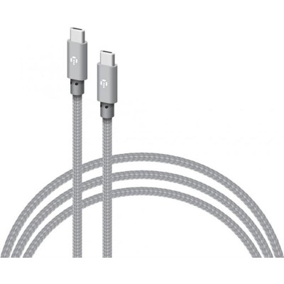 Купить ᐈ Кривой Рог ᐈ Низкая цена ᐈ Кабель Intaleo CBGNYTT1 USB Type-C - USB Type-C (M/M), 60W, 1 м, Grey (1283126559501)