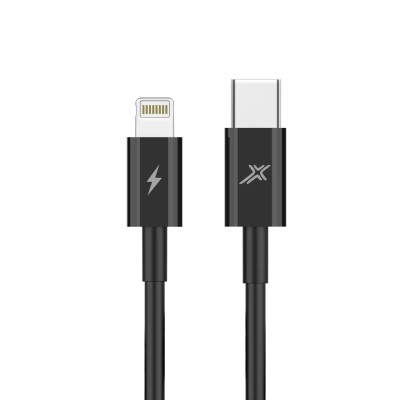 Купить ᐈ Кривой Рог ᐈ Низкая цена ᐈ Кабель Grand-X Lightning - USB Type-C 20W, 1м, Black (CL-07B)