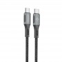 Купить ᐈ Кривой Рог ᐈ Низкая цена ᐈ Кабель Intaleo CBGPD60WTT1 USB Type-C-USB Type-C 1.2м Grey (1283126518096)