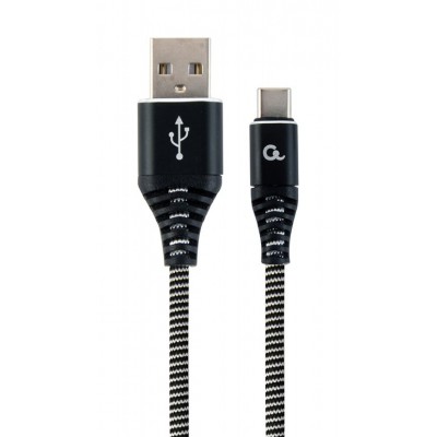 Купить ᐈ Кривой Рог ᐈ Низкая цена ᐈ Кабель Cablexpert USB - USB Type-C, премиум, 1 м, черный (CC-USB2B-AMCM-1M-BW)