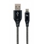 Купить ᐈ Кривой Рог ᐈ Низкая цена ᐈ Кабель Cablexpert USB - USB Type-C, премиум, 1 м, черный (CC-USB2B-AMCM-1M-BW)