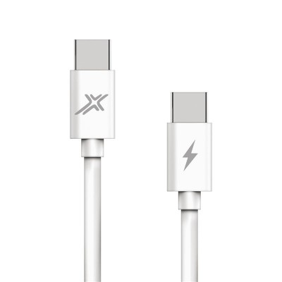 Купить ᐈ Кривой Рог ᐈ Низкая цена ᐈ Кабель Grand-X USB Type-C - USB Type-C, Power Delivery, 48W, 1м, White (CC-07)