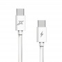 Купить ᐈ Кривой Рог ᐈ Низкая цена ᐈ Кабель Grand-X USB Type-C - USB Type-C, Power Delivery, 48W, 1м, White (CC-07)