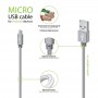 Купить ᐈ Кривой Рог ᐈ Низкая цена ᐈ Кабель Intaleo CBGNYM1 USB - micro USB (M/M), 1 м, Grey (1283126477676)