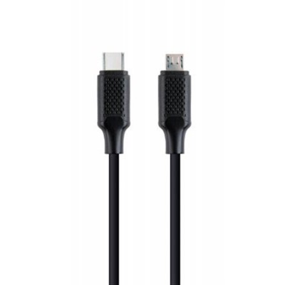 Купить ᐈ Кривой Рог ᐈ Низкая цена ᐈ Кабель Cablexpert USB Type-C - micro USB (M/M), 1.5 м, Black (CC-USB2-CMMBM-1.5M)