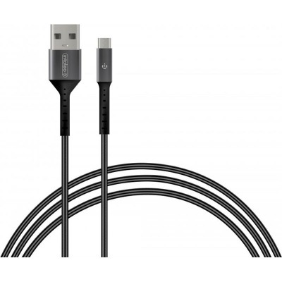 Купить ᐈ Кривой Рог ᐈ Низкая цена ᐈ Кабель Intaleo CB0 USB - micro USB (M/M), 1.2 м, Black/Grey (1283126495649)