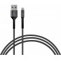 Купить ᐈ Кривой Рог ᐈ Низкая цена ᐈ Кабель Intaleo CB0 USB - micro USB (M/M), 1.2 м, Black/Grey (1283126495649)