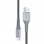 Купить ᐈ Кривой Рог ᐈ Низкая цена ᐈ Кабель Grand-X USB - USB Type-C (M/M), 3 A, Fast Сharge, 1.2 м, Grey (FC-12G)