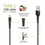 Купить ᐈ Кривой Рог ᐈ Низкая цена ᐈ Кабель Intaleo CBFLEXT0 USB - USB Type-C (M/M), 0.2 м, Black (1283126487446)