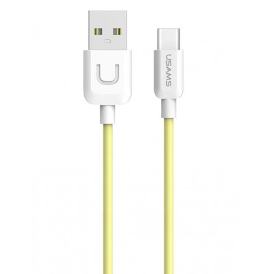 Купить ᐈ Кривой Рог ᐈ Низкая цена ᐈ Кабель Usams US-SJ099 USB - USB Type-C, 1 м, Yellow (TCUSBXD05)