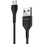 Купить ᐈ Кривой Рог ᐈ Низкая цена ᐈ Кабель Grand-X USB - micro USB (M/M), Fast Сharge, 3 A, 1 м, Black (PM-03B)