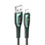 Купить ᐈ Кривой Рог ᐈ Низкая цена ᐈ Кабель Usams US-SJ469 USB - Lightning, 1.2 м, Dark Green (SJ469USB02)