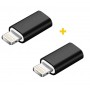 Купить ᐈ Кривой Рог ᐈ Низкая цена ᐈ Адаптер XoKo AC-005 micro USB - Lightning (F/M), 2шт., Black (XK-AC005-BK2)