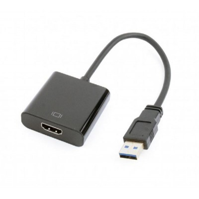 Купить ᐈ Кривой Рог ᐈ Низкая цена ᐈ Адаптер Cablexpert (A-USB3-HDMI-02) USB3.0-HDMI, 0.15 м, черный