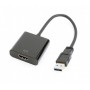 Купить ᐈ Кривой Рог ᐈ Низкая цена ᐈ Адаптер Cablexpert (A-USB3-HDMI-02) USB3.0-HDMI, 0.15 м, черный