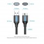 Купить ᐈ Кривой Рог ᐈ Низкая цена ᐈ Кабель Vention USB - micro USB Type-B (M/M), PVC, Round nickel-plated, 0.5 м, Black (COPBD)