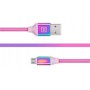 Купить ᐈ Кривой Рог ᐈ Низкая цена ᐈ Кабель REAL-EL Premium USB - micro USB (M/M), 1 м, Rainbow (EL123500052)