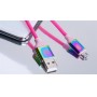 Купить ᐈ Кривой Рог ᐈ Низкая цена ᐈ Кабель REAL-EL Premium USB - micro USB (M/M), 1 м, Rainbow (EL123500052)