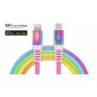 Купить ᐈ Кривой Рог ᐈ Низкая цена ᐈ Кабель REAL-EL USB Type-C - Lightning (M/M), 1 м, Rainbow (EL123500054)