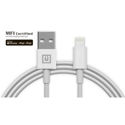 Купить ᐈ Кривой Рог ᐈ Низкая цена ᐈ Кабель REAL-EL USB - Lightning (M/M), 1 м, White (EL123500055)