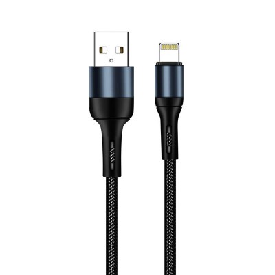 Купити Кабель ColorWay USB - Lightning (M/M), nylon, 2.4 А, 1 м, Black (CW-CBUL045-BK)ᐈ Кривий Ріг ᐈ Замовити по низькій ціні