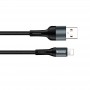 Купити Кабель ColorWay USB - Lightning (M/M), nylon, 2.4 А, 1 м, Black (CW-CBUL045-BK)ᐈ Кривий Ріг ᐈ Замовити по низькій ціні