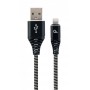 Купить ᐈ Кривой Рог ᐈ Низкая цена ᐈ Кабель Cablexpert USB - Lightning (M/M), премиум, 2 м, черный (CC-USB2B-AMLM-2M-BW)