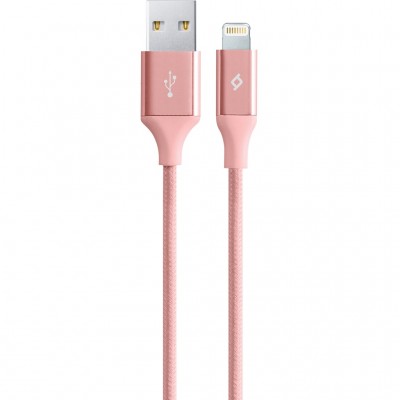 Купить ᐈ Кривой Рог ᐈ Низкая цена ᐈ Кабель Ttec USB - Lightning (M/M), AlumiCable, 1.2 м, Rose Gold (2DK16RA)