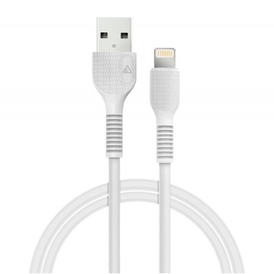 Купить ᐈ Кривой Рог ᐈ Низкая цена ᐈ Кабель ACCLAB AL-CBCOLOR-L1WT USB - Lightning (M/M), 1.2 м, White (1283126518225)