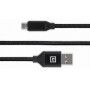 Купить ᐈ Кривой Рог ᐈ Низкая цена ᐈ Кабель REAL-EL Premium Fabric USB - micro USB (M/M), 2 м, Black (EL123500048)