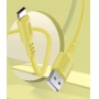 Купить ᐈ Кривой Рог ᐈ Низкая цена ᐈ Кабель ColorWay USB - USB Type-C (M/M), soft silicone, 2.4 А, 1 м, Yellow (CW-CBUC043-Y)