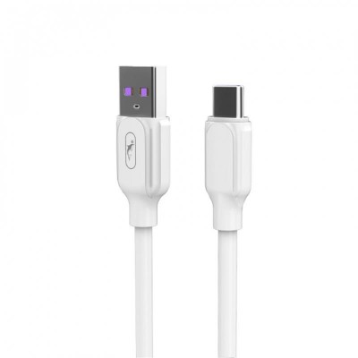 Купить ᐈ Кривой Рог ᐈ Низкая цена ᐈ Кабель SkyDolphin S56T Super Fast TPE USB - USB Type-C (M/M), 1 м, White (USB-000572)