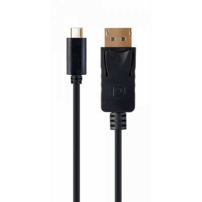 Купить ᐈ Кривой Рог ᐈ Низкая цена ᐈ Кабель Cablexpert USB Type-C - DisplayPort (M/M), 2 м, черный (A-CM-DPM-01) 