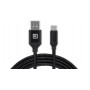 Купить ᐈ Кривой Рог ᐈ Низкая цена ᐈ Кабель REAL-EL Premium Fabric USB - USB Type-C (M/M), 2 м, Black (EL123500047)