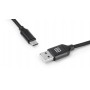 Купить ᐈ Кривой Рог ᐈ Низкая цена ᐈ Кабель REAL-EL Premium Fabric USB - USB Type-C (M/M), 2 м, Black (EL123500047)