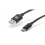 Купить ᐈ Кривой Рог ᐈ Низкая цена ᐈ Кабель REAL-EL Premium Fabric USB - USB Type-C (M/M), 2 м, Black (EL123500047)