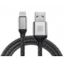 Купить ᐈ Кривой Рог ᐈ Низкая цена ᐈ Кабель REAL-EL Premium Leather USB - USB Type-C (M/M), 1 м, Black (EL123500049)