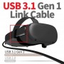 Купить ᐈ Кривой Рог ᐈ Низкая цена ᐈ Кабель Gtwin Oculus Quest Gen2 Link VR USB Type-C - USB Type-C (M/M), 5 Gbps, 3 A, 5 м, Blac