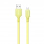 Купить ᐈ Кривой Рог ᐈ Низкая цена ᐈ Кабель ColorWay USB - Lightning (M/M), soft silicone, 2.4 А, 1 м, Yellow (CW-CBUL043-Y)