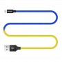 Купить ᐈ Кривой Рог ᐈ Низкая цена ᐈ Кабель ColorWay USB - Lightning (M/M), 2.4 А, 1 м, Blue/Yellow (CW-CBUL052-BLY)