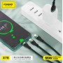 Купить ᐈ Кривой Рог ᐈ Низкая цена ᐈ Кабель Foneng X78 1.2M 3-in-1 (66W) USB - Lightning + micro USB + USB-C, 1.2 м, Black (X78-C