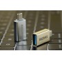 Купить ᐈ Кривой Рог ᐈ Низкая цена ᐈ Адаптер Remax Glance USB-USB Type-C RA-OTG1 Silver (2000700004672)